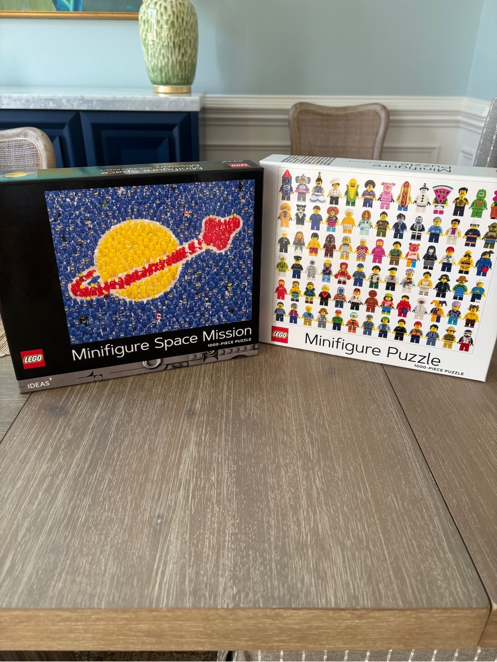 Lego Minifigure Puzzle Pair Featuring Space Mission & Minifigure